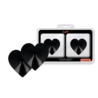 Nipple covers Coquette Chic Desire Black Hearts