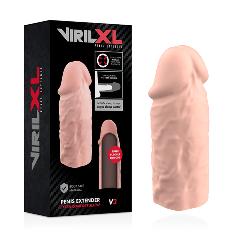 VIRILXL - TEKOČI SILIKON V3 NARAVNI PODALJŠEK PENISA