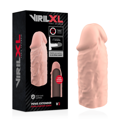 VIRILXL - TEKOČI SILIKON V3 NARAVNI PODALJŠEK PENISA