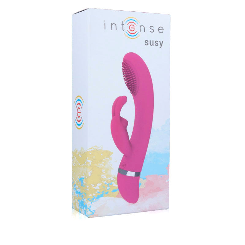 INTENZIVEN - SUSY OSCILACIJSKI VIBRATOR SILIKONSKI ZAJEC ROZA