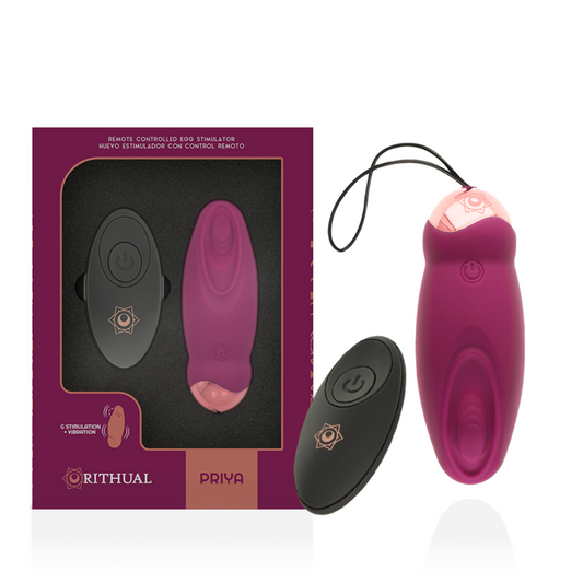 RITHUAL - PRIYA JAJCE DALJINSKI UPRAVLJALNIK G-SPOT + VIBRACIJE