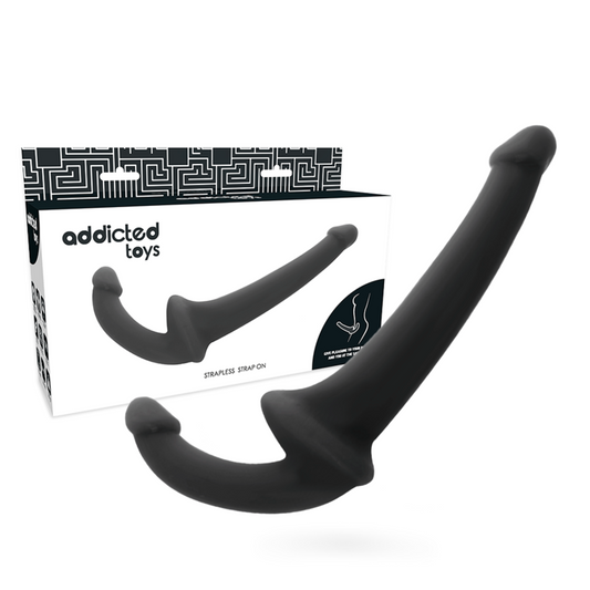 Strapless strap-on dildo Addicted Toys, črna