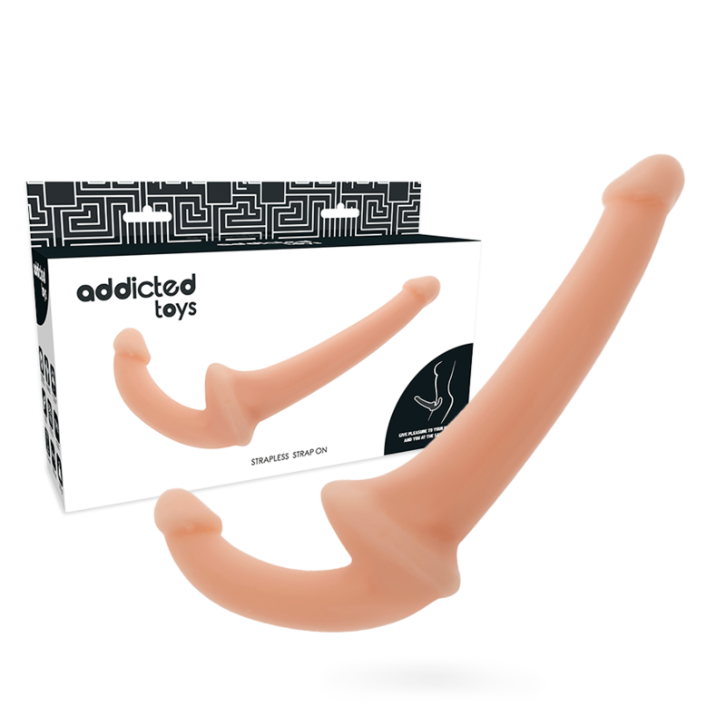 Strapless strap-on dildo Addicted Toys, bež