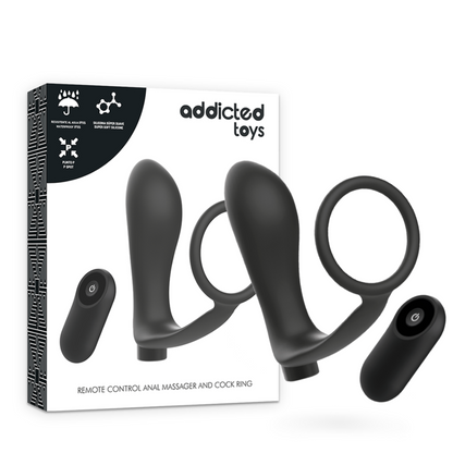 Analni čep z obročkom za penis Addicted Toys 1