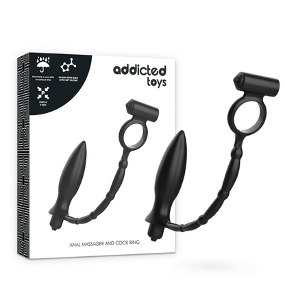 Analni čep z obročkom za penis Addicted Toys 5