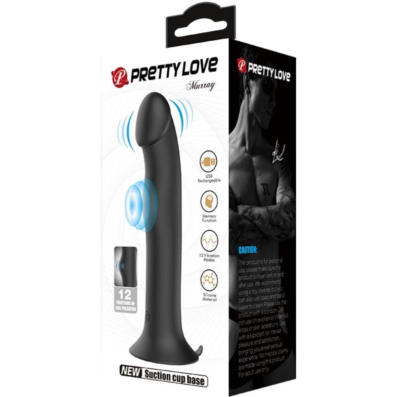 PRETTY LOVE - MURRAY VIBRATOR AND CLITORAL STIMULATING WAVES BLACK