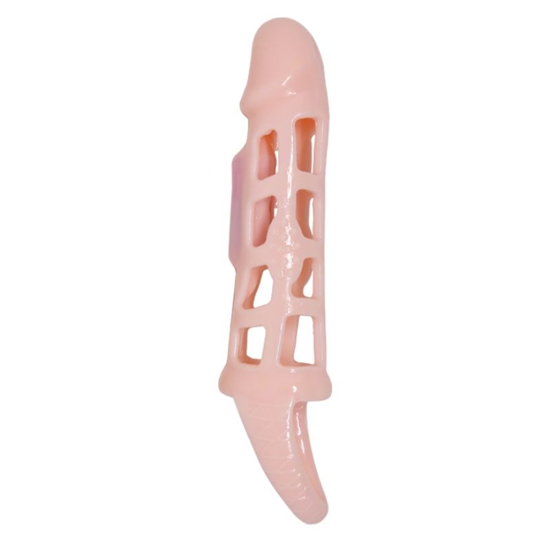 PRETTY LOVE - HARRISONOV PODALJŠEK ZA PENIS Z VIBRACIJO IN TRAKOM 13,5 CM