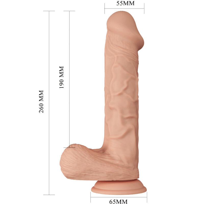 BAILE - BEAUTIFUL ENCOUNTER BERGRISI PRILAGODLJIV REALISTIČEN DILDO 26 CM NARAVNI