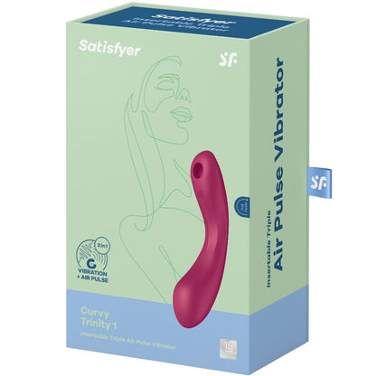 Stimulator klitorisa Satisfyer - Curve Trinity 1, rdeča