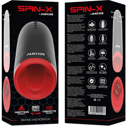 JAMYJOB - MASTURBATOR ZA OGREVANJE IN VRTENJE SPIN-X