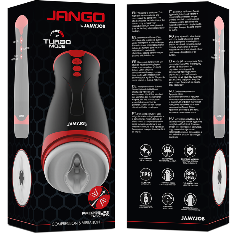 JAMYJOB - JANGO KOMPRESIJSKI IN VIBRACIJSKI MASTURBATOR