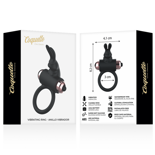 COQUETTE CHIC DESIRE - OBROČEK Z VIBRATORJEM ČRNA/ZLATA