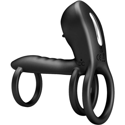 PRETTY LOVE - JAMMY PENIS SHEATH 12 VIBRACIJ S POLNILNIM SILIKONSKIM JEZIKOM