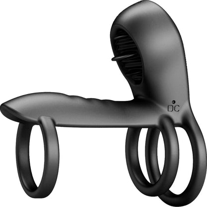PRETTY LOVE - JAMMY PENIS SHEATH 12 VIBRACIJ S POLNILNIM SILIKONSKIM JEZIKOM