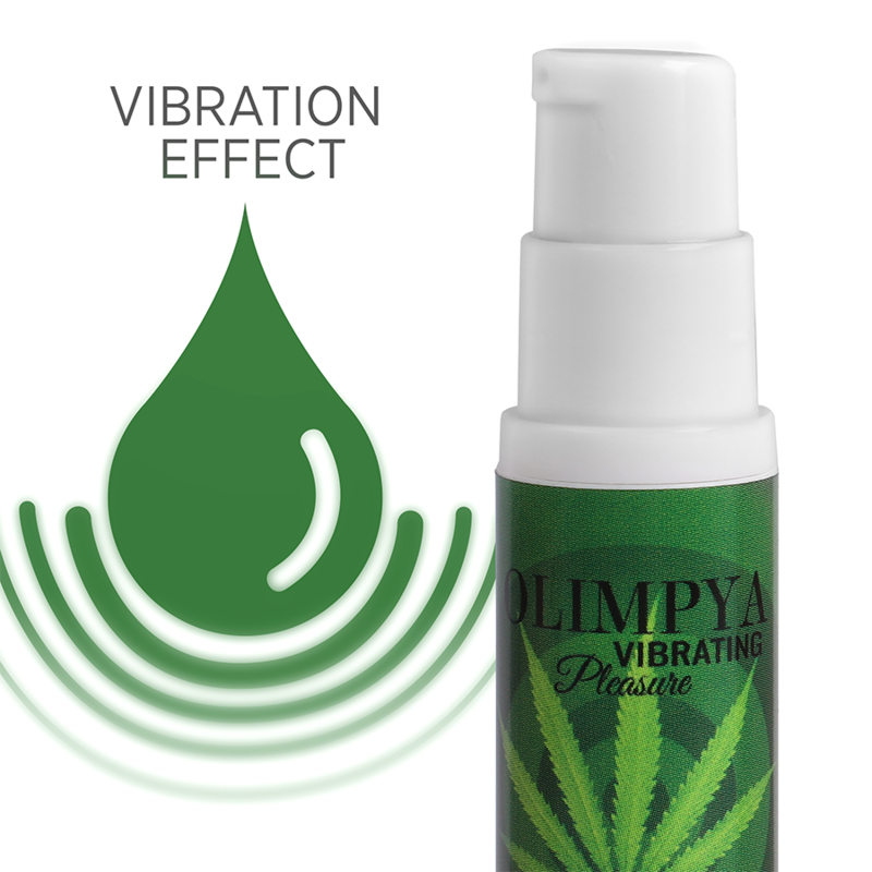 Stimulacijski gel Olimpya Vibrating Pleasure Extra Sativa Cannabis, 6 ml