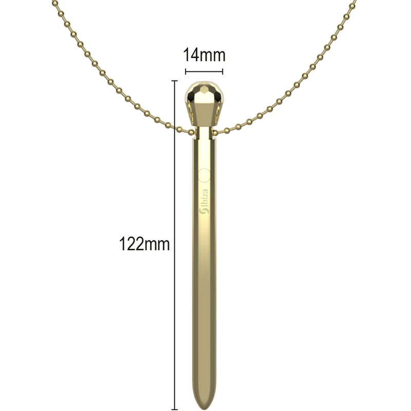 Bullet vibrator na ogrlici Ibiza Clit Pocket Stimulator Necklace