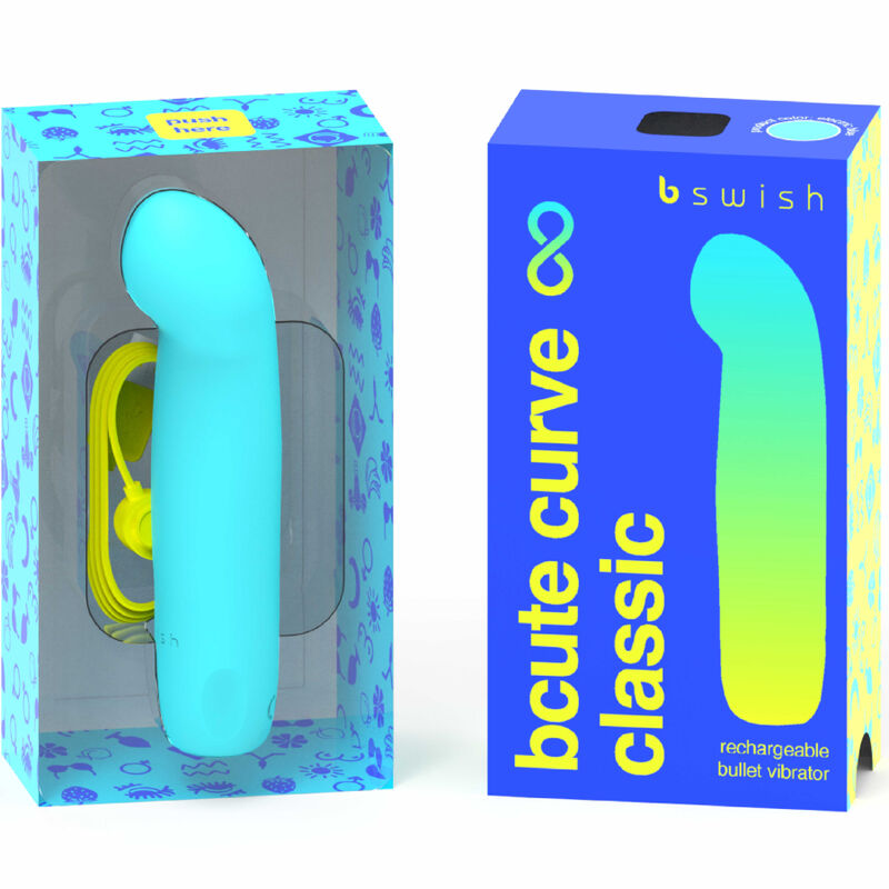 Manjši vibrator B Swish - Bcute Curve Classic, modra