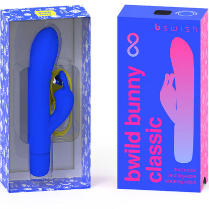 B SWISH - BWILD BUNNY INFINITE CLASSIC VIBRATOR ZA POLNJENJE MODRI SILIKON