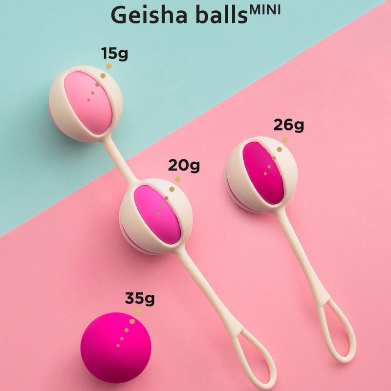 G-VIBE - KOMPLET 4 GEJŠA KROGLICE MINI VIJOLIČNE