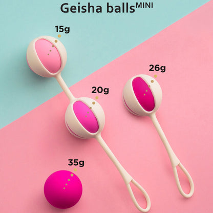G-VIBE - KOMPLET 4 GEJŠA KROGLICE MINI VIJOLIČNE