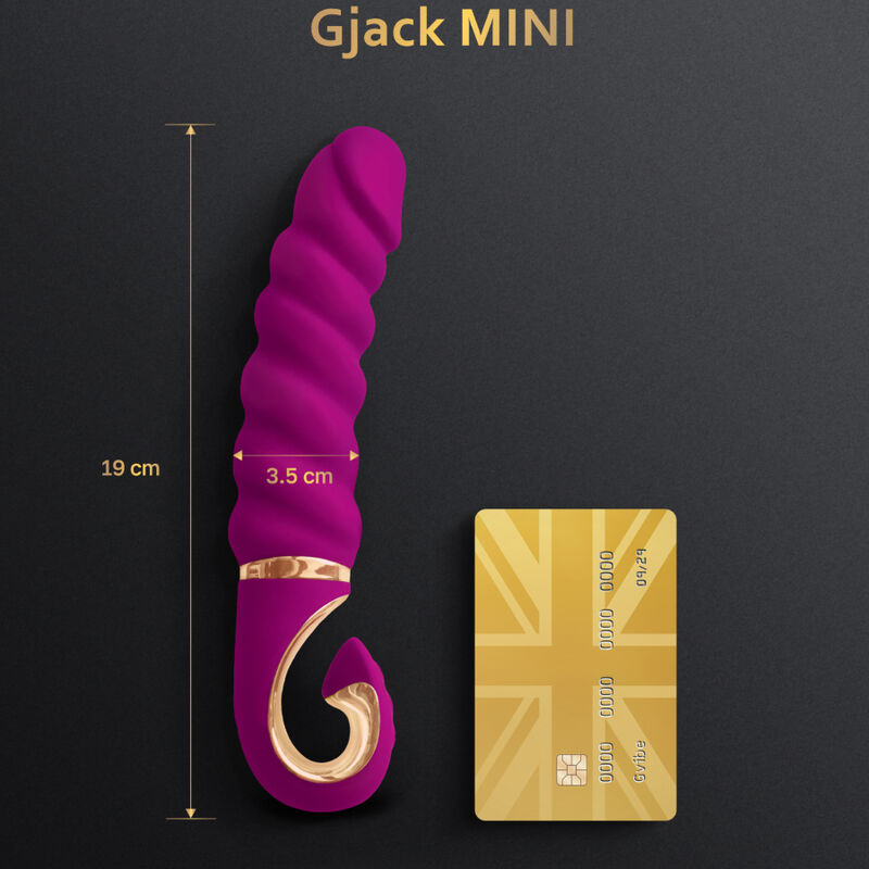G-VIBE - GJACK MINI VIJOLIČNI SILIKONSKI VIBRATOR