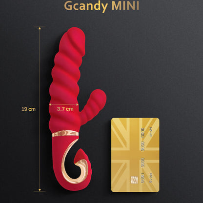 G-VIBE - GCANDY MINI RDEČI SILIKONSKI VIBRATOR