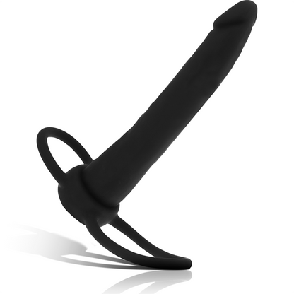 MITOLOGIJA - COBI ONYX ANALNI DILDO Z OBROČKOM ZA PENIS IN MODA 13 SILIKONSKIH CM