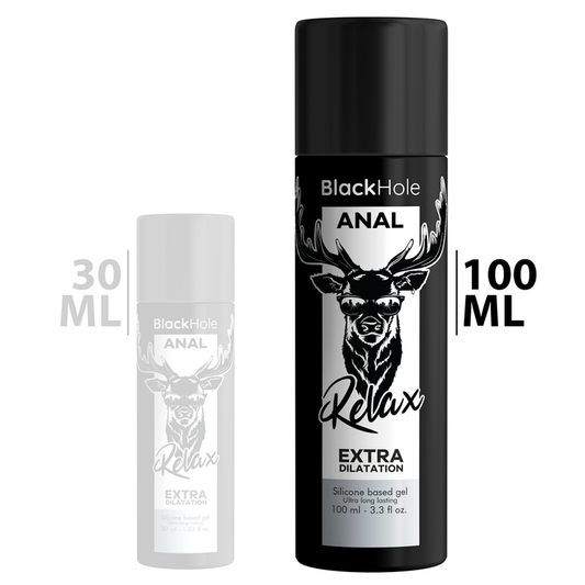 Gel za sprostitev anusa Black Hole Silicone, 100 ml