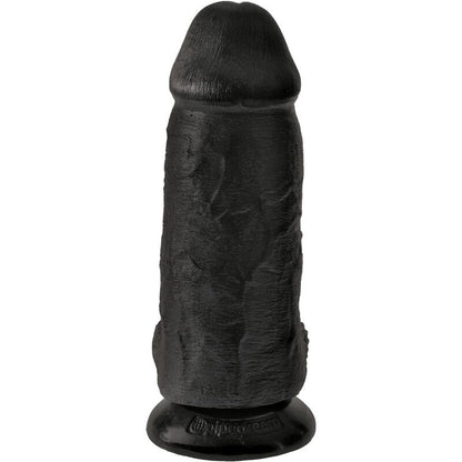 KING COCK - DEBELI REALISTIČNI PENIS 23 CM ČRN