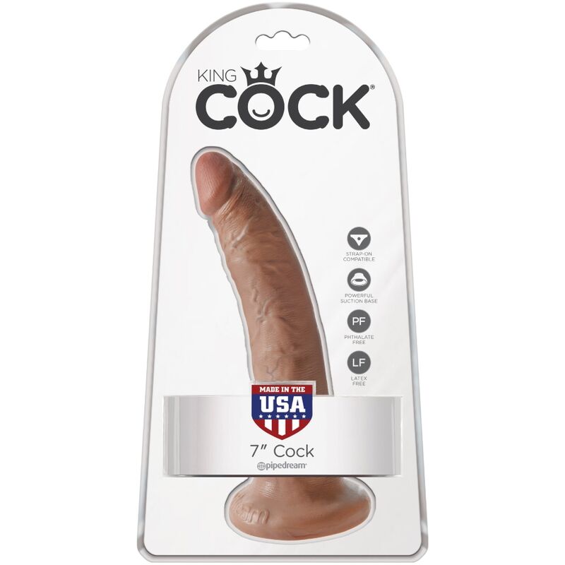 KING COCK - REALISTIČEN PENIS 17,5 CM KARAMEL