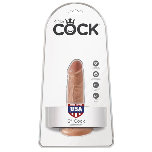 KING COCK - REALISTIČEN PENIS 12 CM KARAMEL