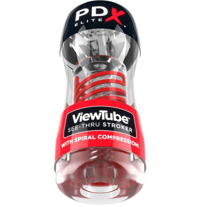 PDX ELITE - STROKER VIEWTUBE 2 SPIRALNA KOMPRESIJA TRANSPARENTNA