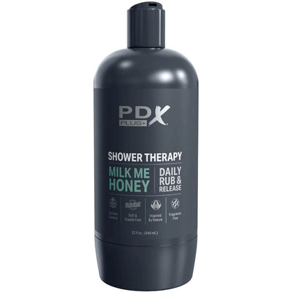 PDX PLUS - STROKER MASTURBATOR DISKRETNA OBLIKA STEKLENIČKE ŠAMPONA MILK ME HONEY