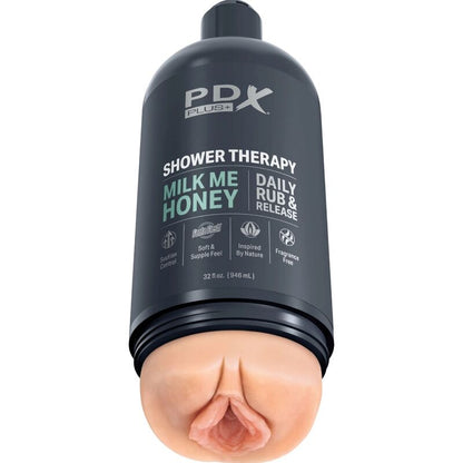 PDX PLUS - STROKER MASTURBATOR DISKRETNA OBLIKA STEKLENIČKE ŠAMPONA MILK ME HONEY