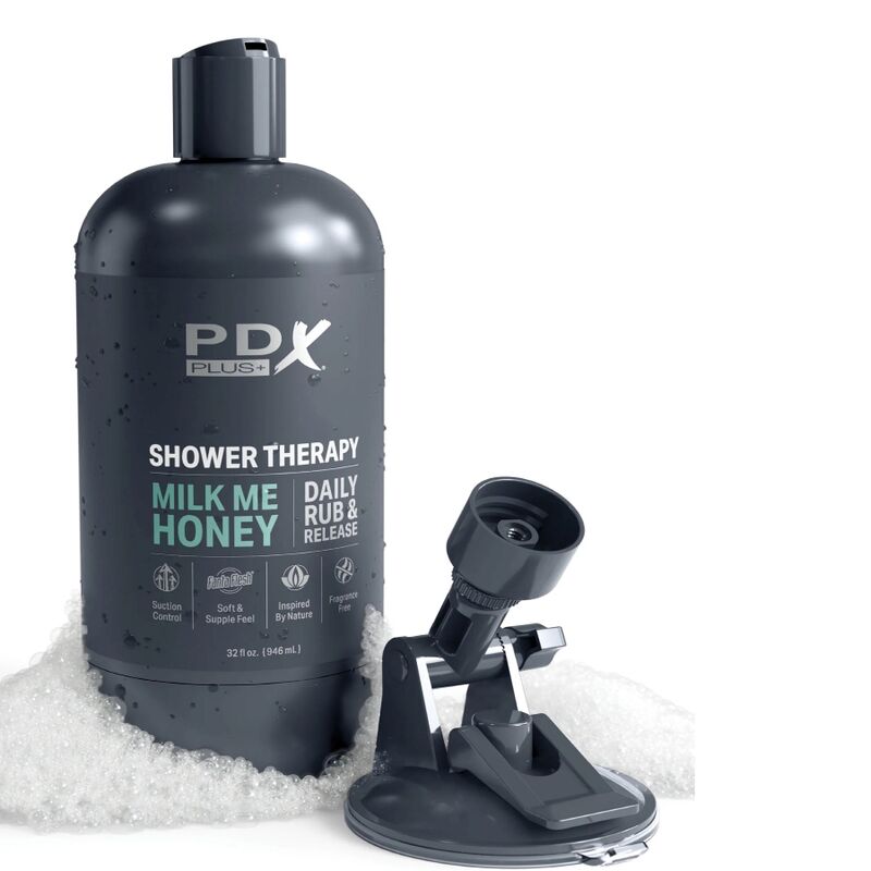 PDX PLUS - STROKER MASTURBATOR DISKRETNA OBLIKA STEKLENIČKE ŠAMPONA MILK ME HONEY