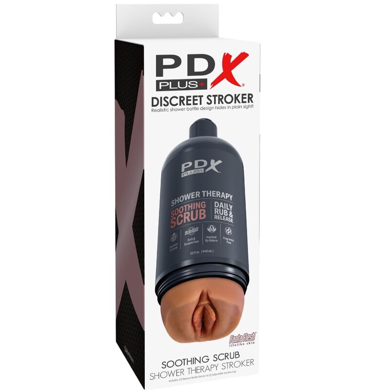 PDX PLUS - STROKER MASTURBATOR DISKRETNA OBLIKA STEKLENICE POMIRJUJOČ PILING ŠAMPON ZA SLADKARIJE