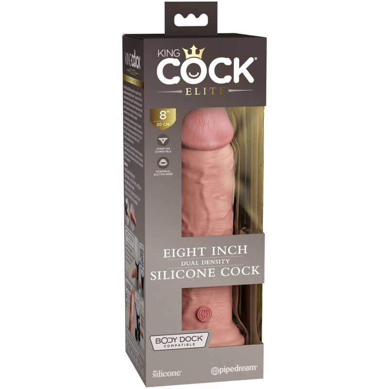 KING COCK - ELITNI REALISTIČNI SILIKONSKI DILDO 20,3 CM