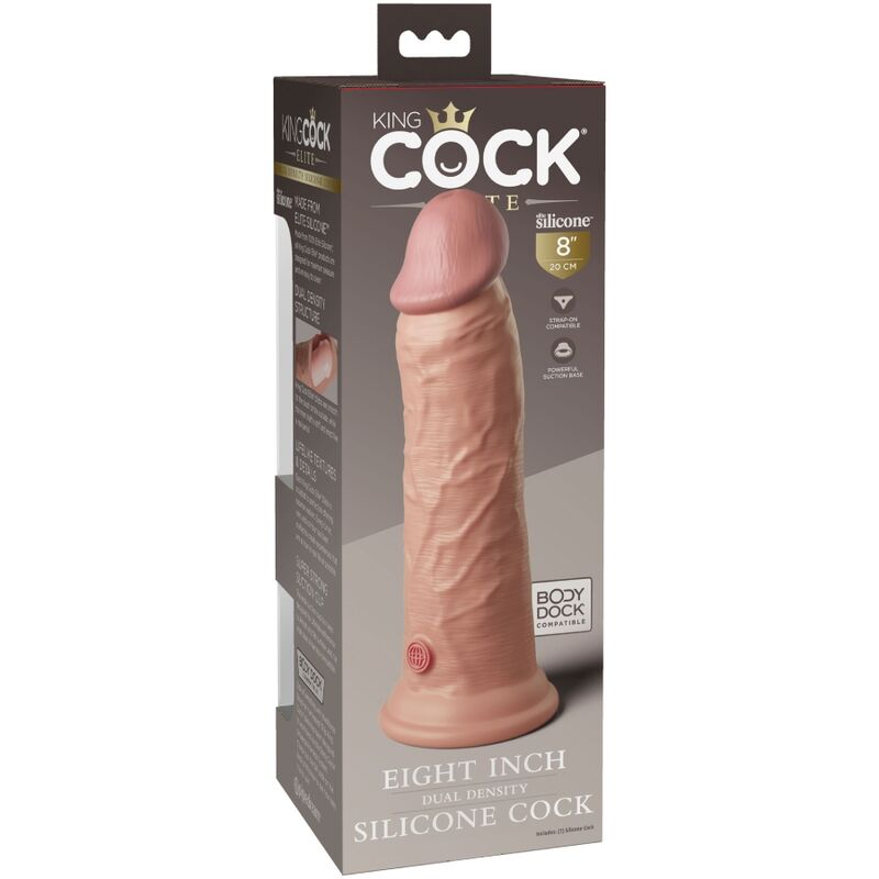 KING COCK - ELITNI REALISTIČNI SILIKONSKI DILDO 20,3 CM