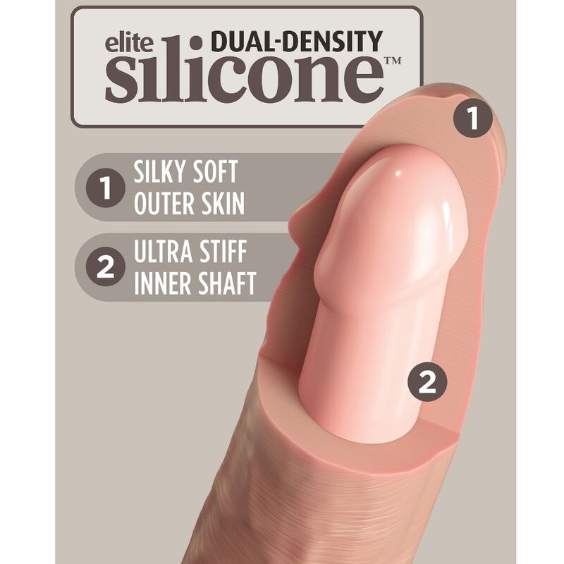 KING COCK - ELITNI REALISTIČNI SILIKONSKI DILDO 20,3 CM