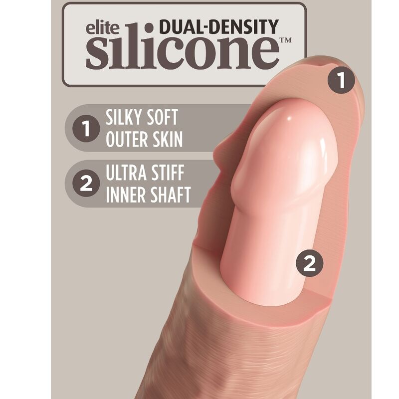 KING COCK - ELITNI REALISTIČNI SILIKONSKI DILDO 25,4 CM