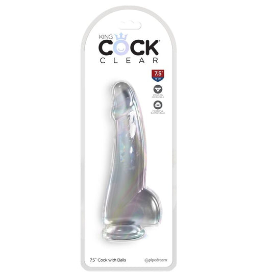 KING COCK - PROZOREN DILDO S TESTISI 15,2 CM PROZOREN