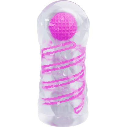 PRETTY LOVE - FANTAZIJSKI MOŠKI MASTURBATOR Z NOTRANJO SPIRALO IN PROZORNIMI KROGLICAMI