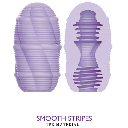 Masturbacijski jajček Pretty Love - Smooth Stripes Cupid X, vijolična
