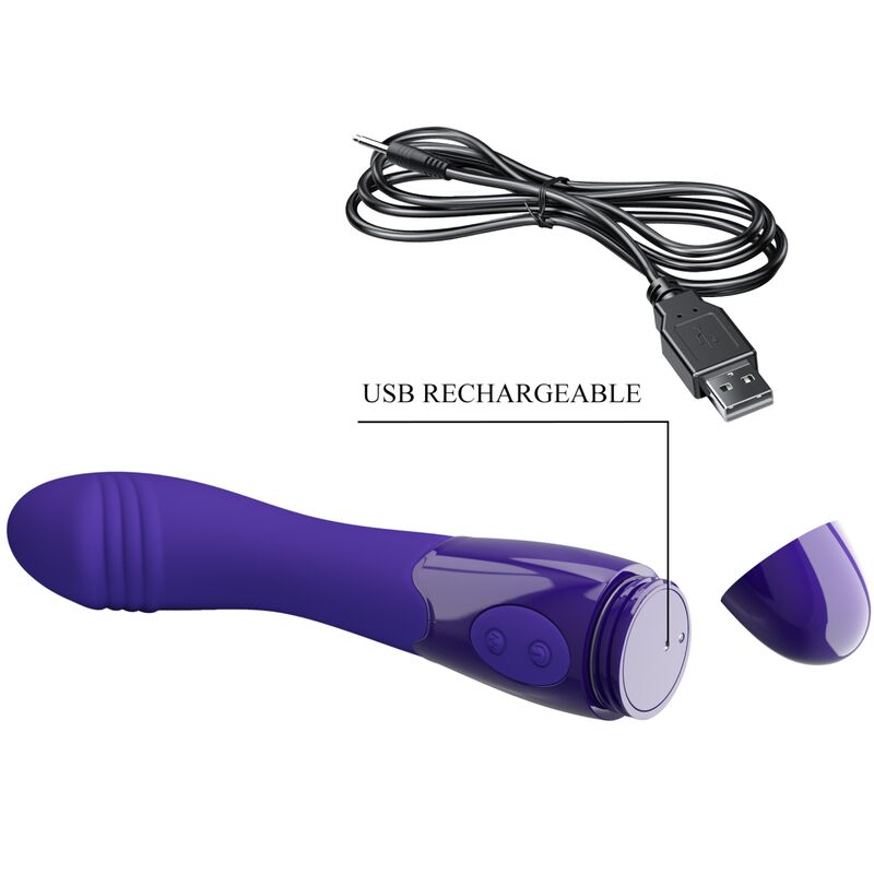 PRETTY LOVE - ELEMENTARNA MLADOST VIJOLIČNI VIBRATOR DILDO