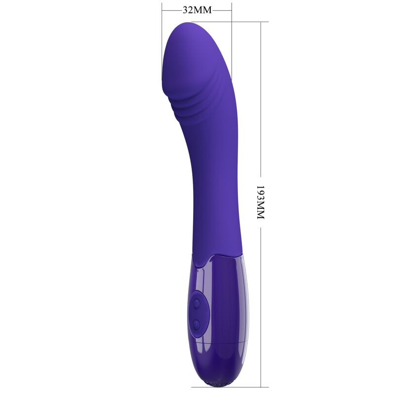 PRETTY LOVE - ELEMENTARNA MLADOST VIJOLIČNI VIBRATOR DILDO