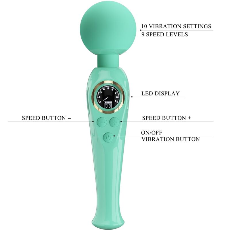 LEPA LJUBEZEN - SKYLER GREEN VIBRATOR S PALIČICO