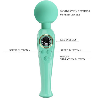 LEPA LJUBEZEN - SKYLER GREEN VIBRATOR S PALIČICO