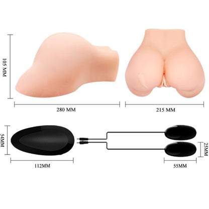 NORI BIK - VAGINA IN ANUS Z REALISTIČNO MREŽO Z VIBRACIJO