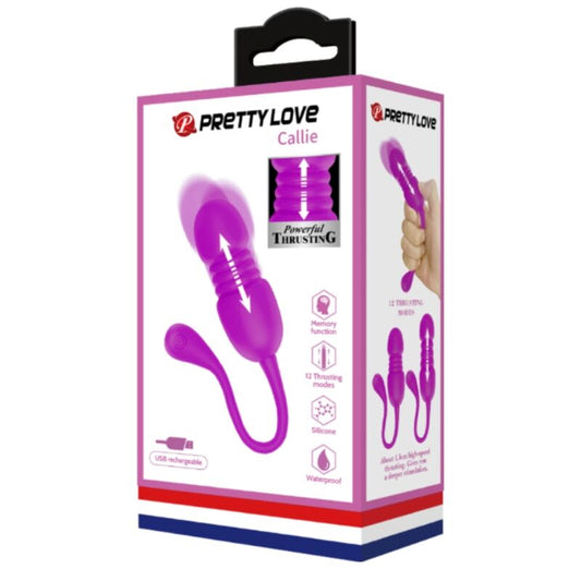 PRETTY LOVE - CALLIE VIJOLIČNO VIBRACIJSKO JAJCE ZA PONOVNO POLNJENJE