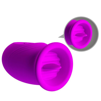 PRETTY LOVE - VIBRATOR ZA POLNJENJE Z DVOJNIM JAJCEM DAISY VIJOLIČNE BARVE